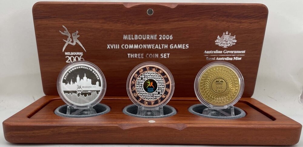 2006 Fifty Dollar Three Coin Proof Set Melbourne Games product image
