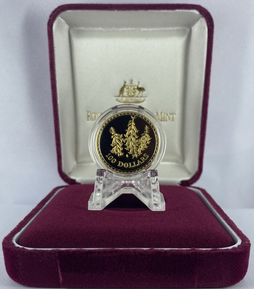 1999 Gold 100 Dollar Proof Coin - Floral Emblems Common Heath
