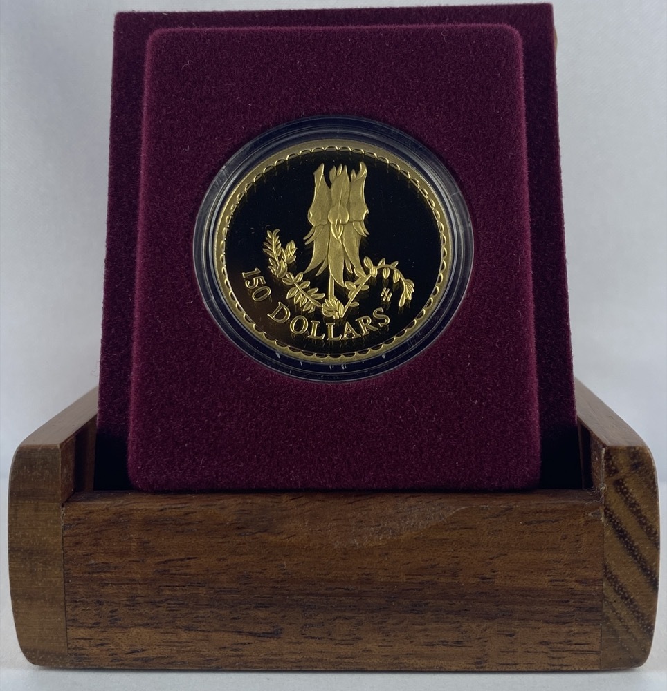1998 150 Dollar Proof Coin Floral Emblems - Sturt Desert Pea