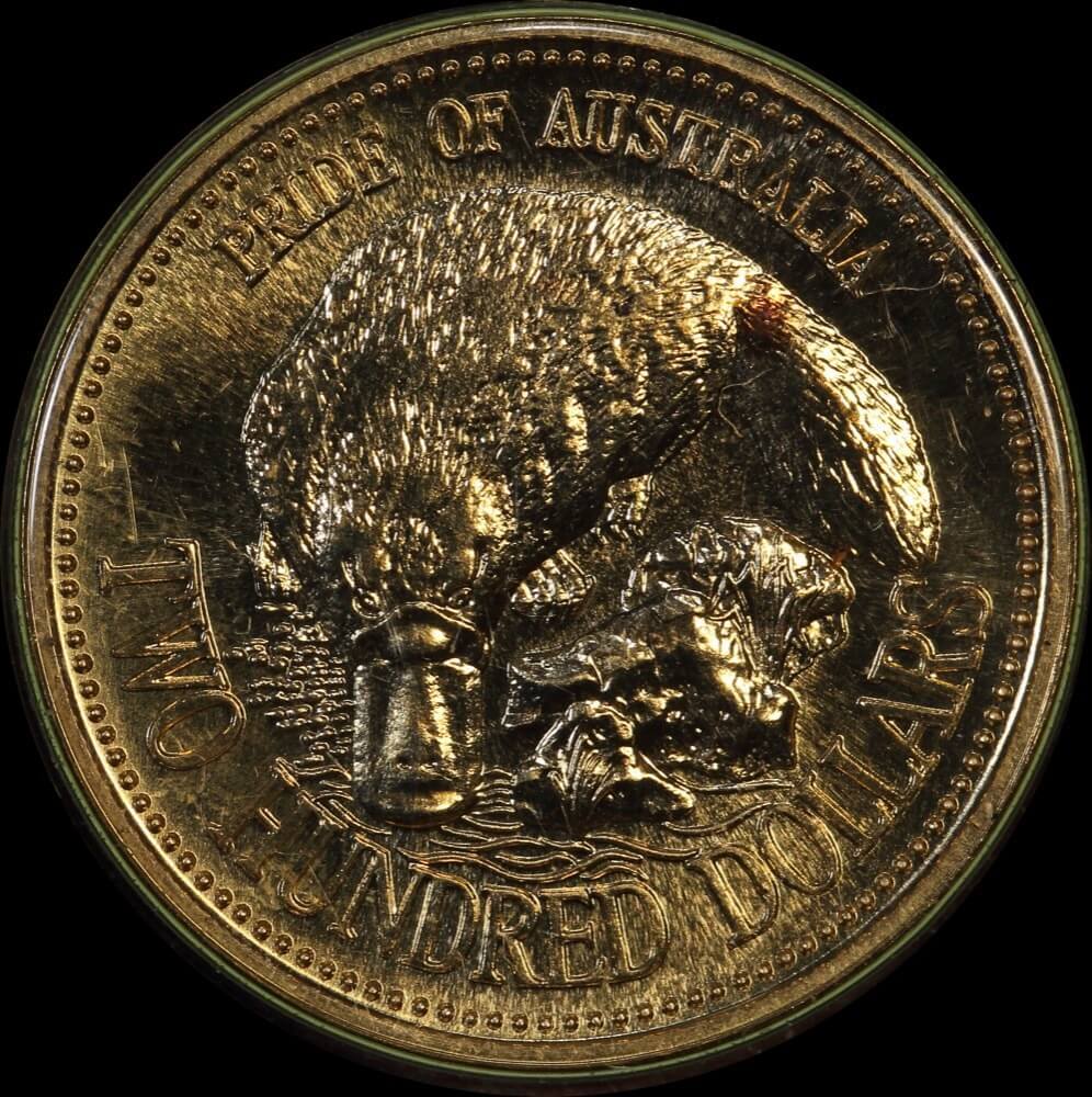 1990 Two Hundred Dollar Unc Platypus