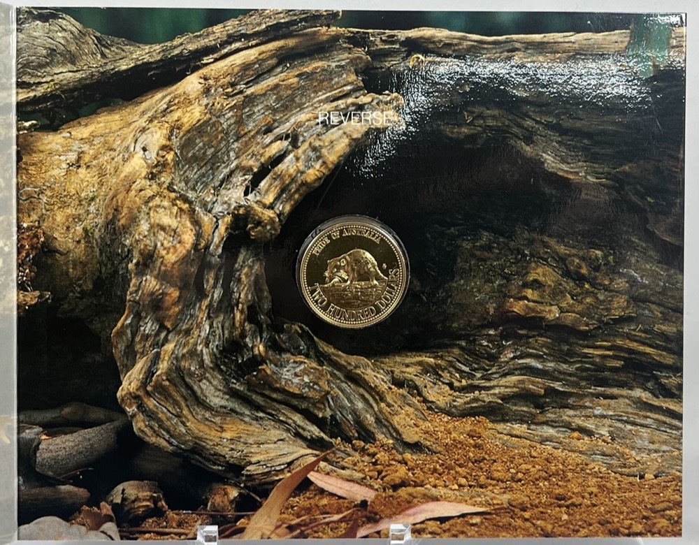 1994 Two Hundred Dollar Gold Unc Coin Tasmanian Devil