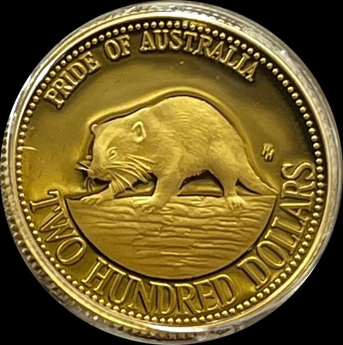 1994 Two Hundred Dollar Proof Gold Coin - Tasmanian Devil