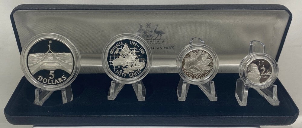 1988 Masterpieces in Silver Proof Coin Set