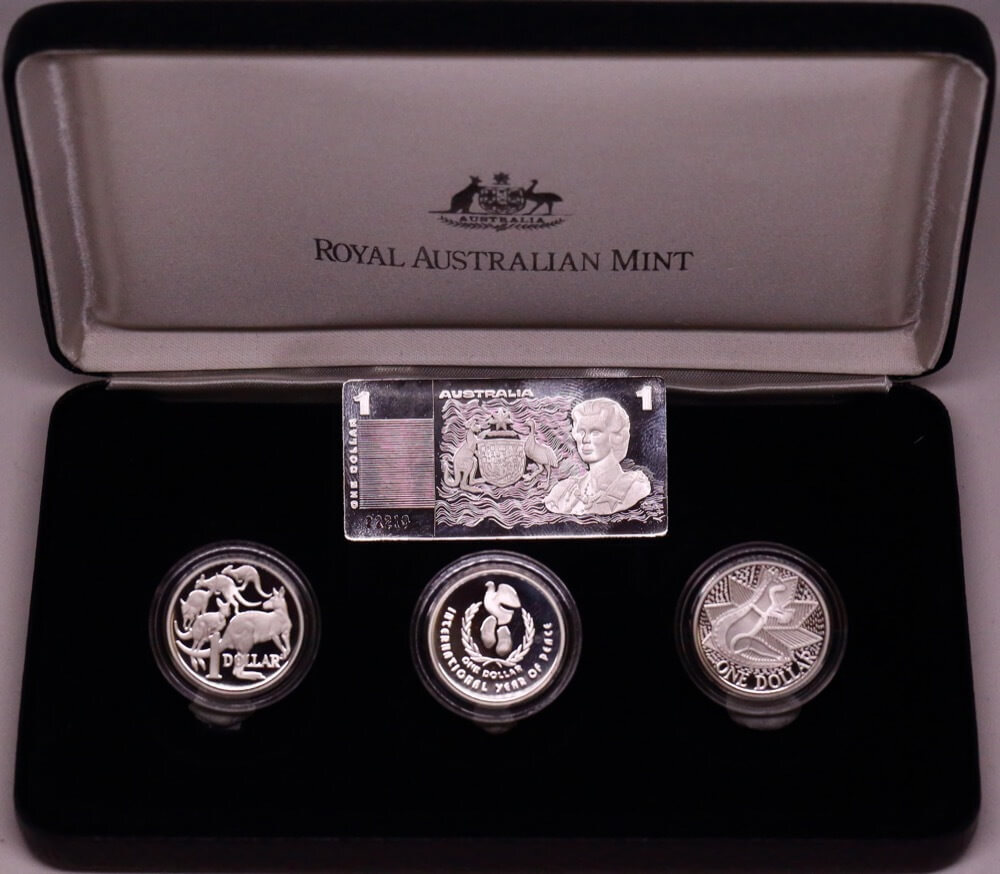 1990 Masterpieces in Silver Proof Coin Set