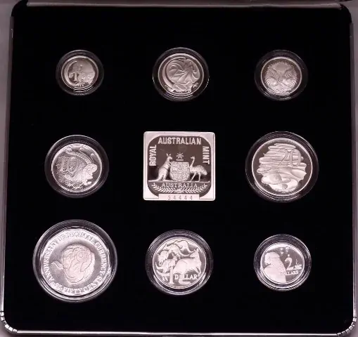 1991 Masterpieces in Silver 25th Anniversary Of Decimal Currency