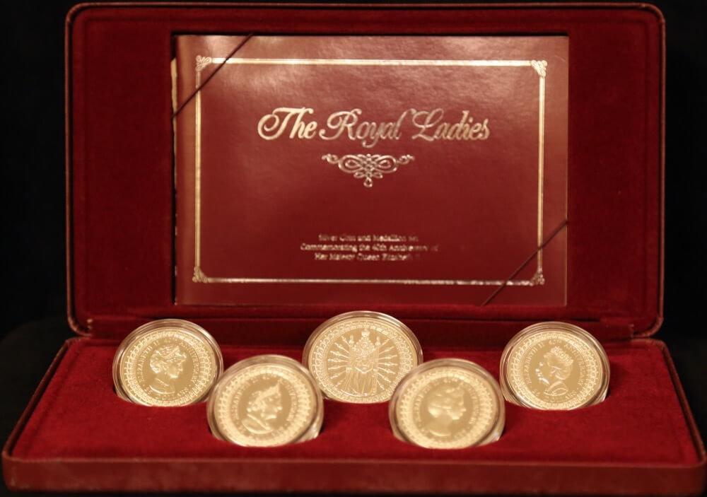 1992 Masterpieces in Silver Coin Set Royal Ladies