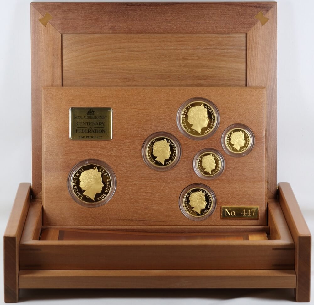 2001 Gold Proof Coin Set - Centenary of Federation