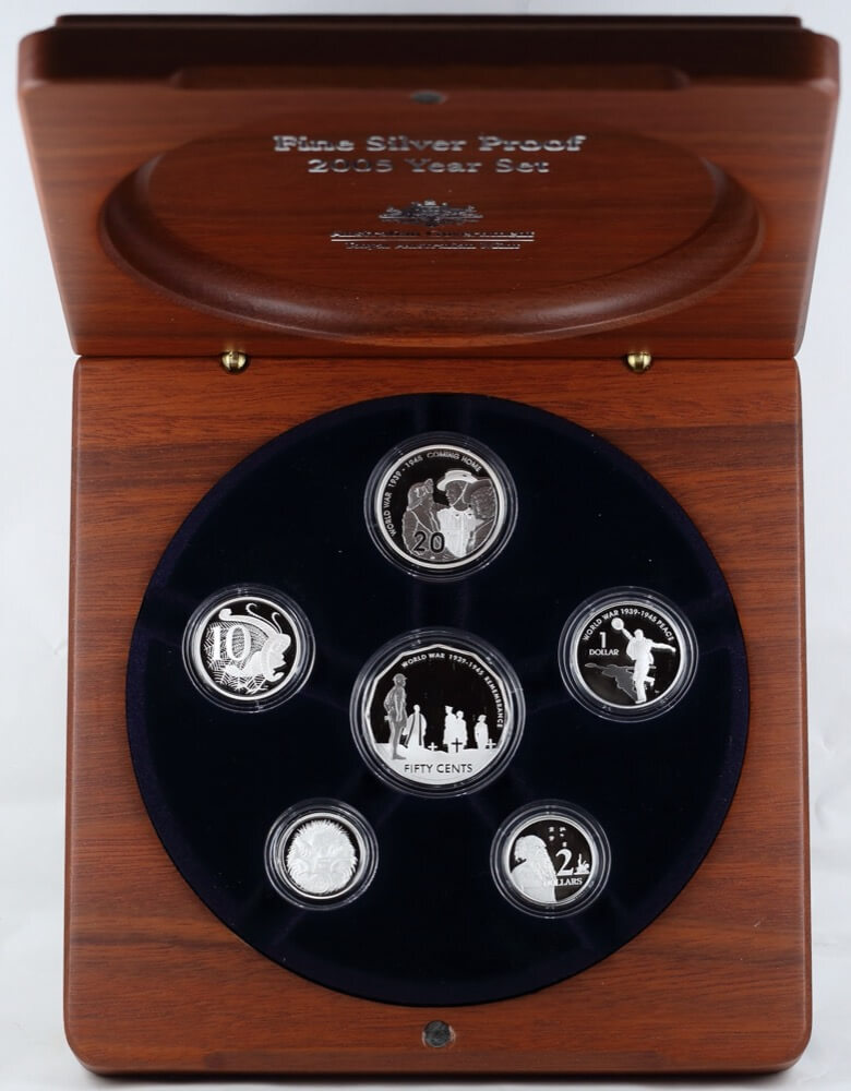 Australia 2005 Fine Silver Proof Coin Set WWII product image