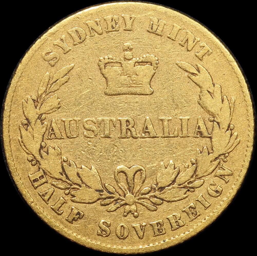 1856 Sydney Mint Type I Half Sovereign Good