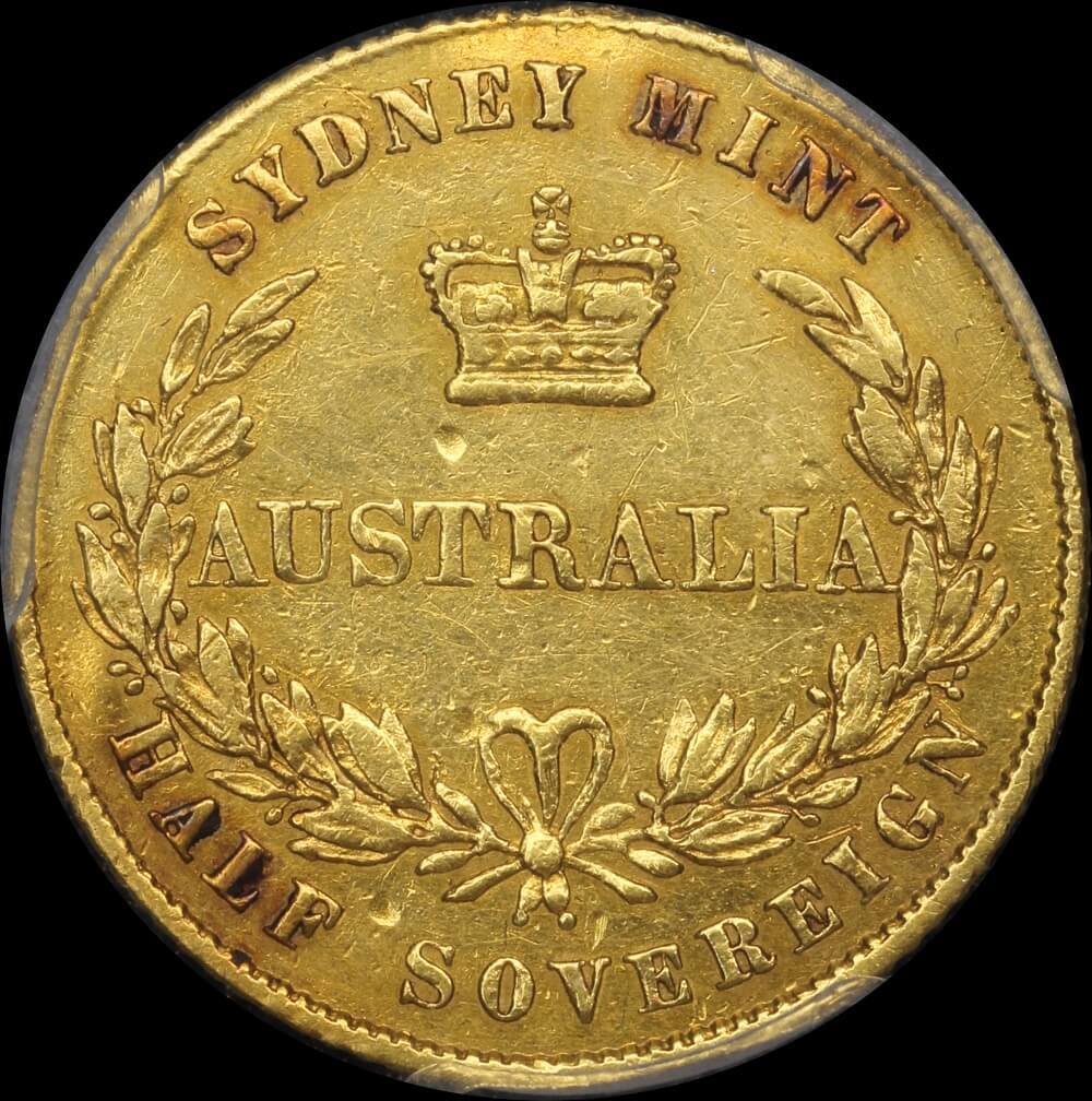 1856 Sydney Mint Type I Half Sovereign Very Fine