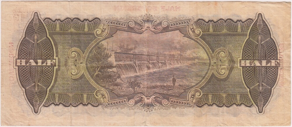 1928 Ten Shilling Riddle/Heathershaw R7 Very Fine