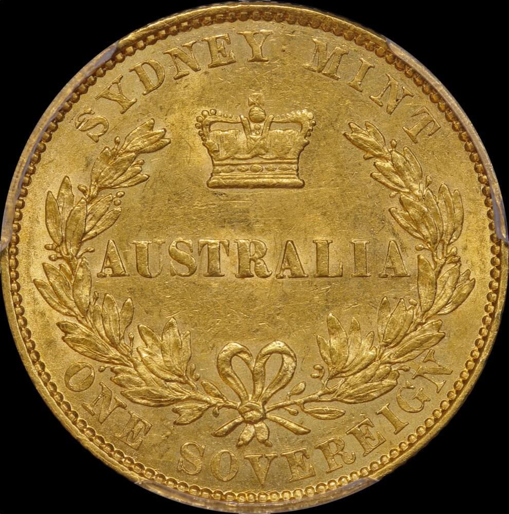 1855 Sydney Mint Type I Sovereign PCGS AU 55 product image
