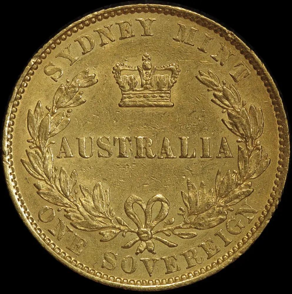 1856 Sydney Mint Type I Sovereign about VF product image