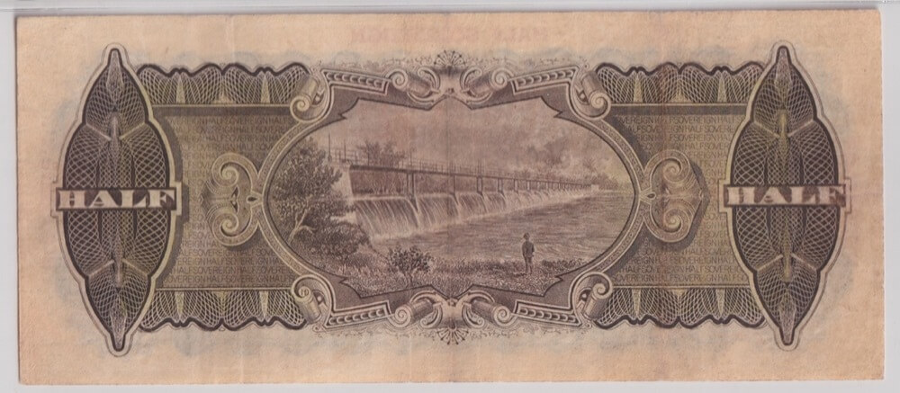 1933 Ten Shilling Riddle/Sheehan R8aL PCGS VF25