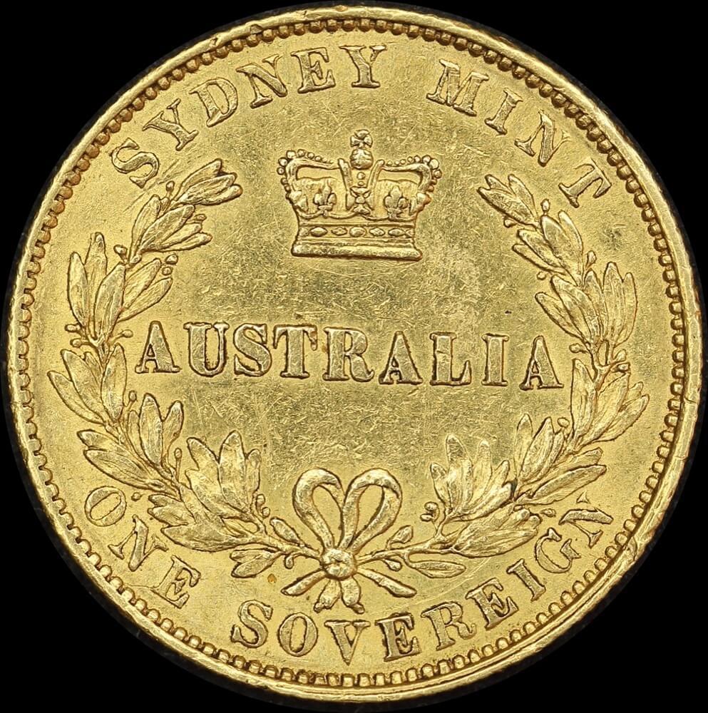 1863 Sydney Mint Type II Sovereign Very Fine
