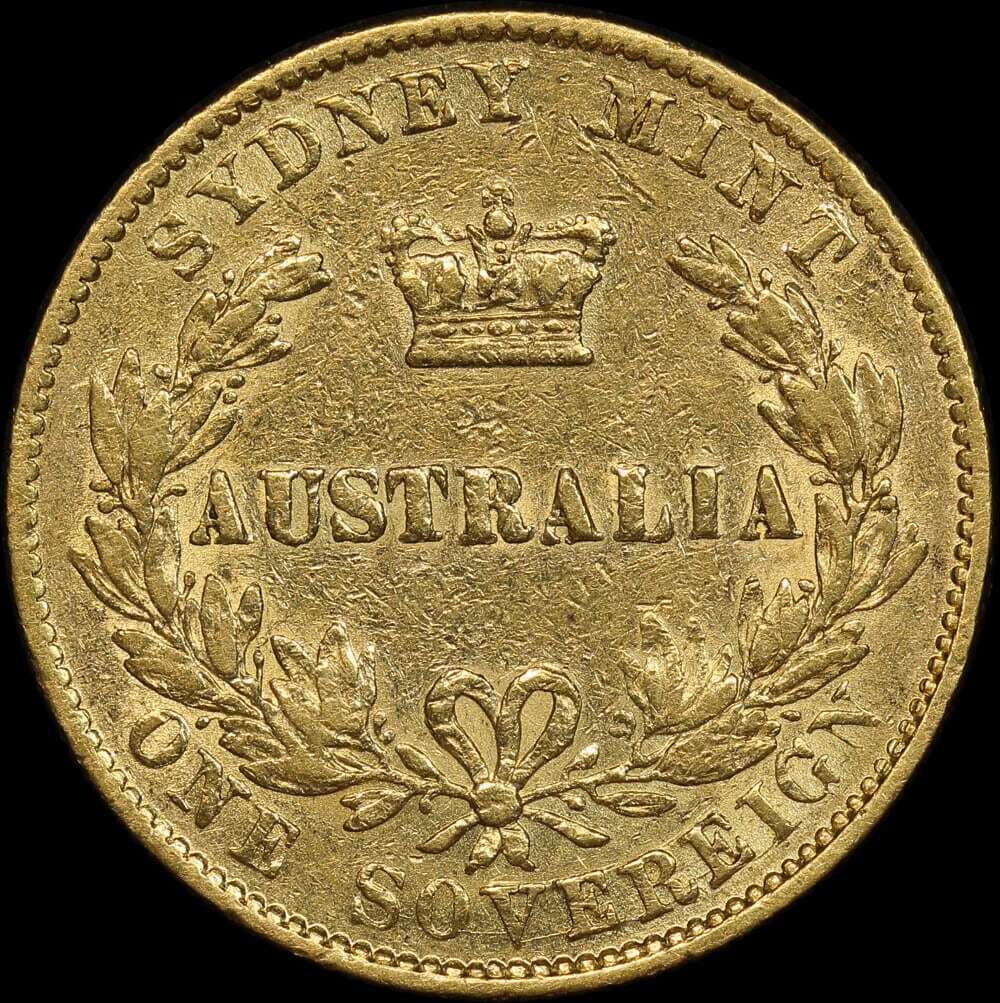 1867 Sydney Mint Type II Sovereign Fine