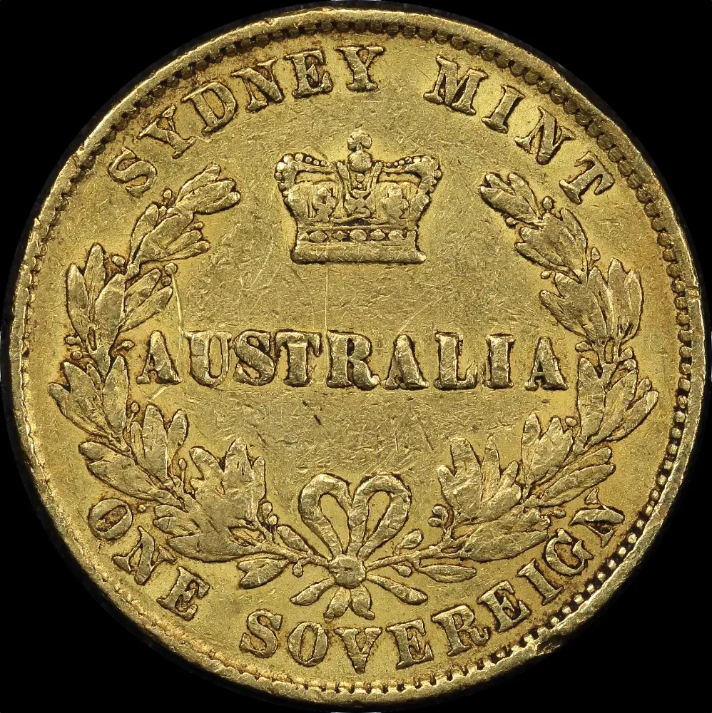 1867 Sydney Mint Type II Sovereign good Fine