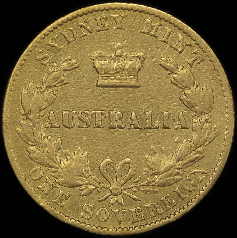 1868 Sydney Mint Type II Sovereign Fine