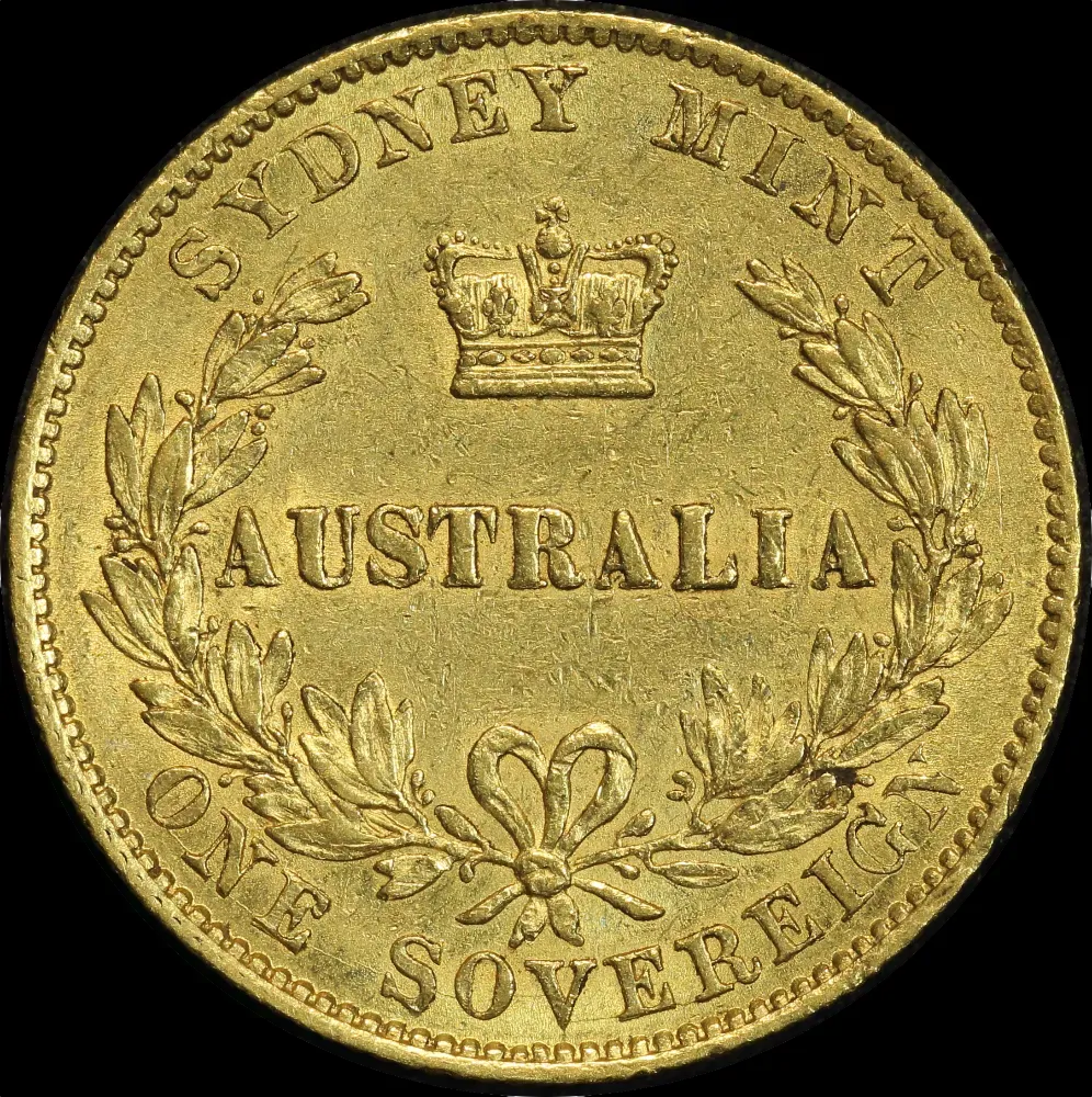 1868 Sydney Mint Type II Sovereign Very Fine