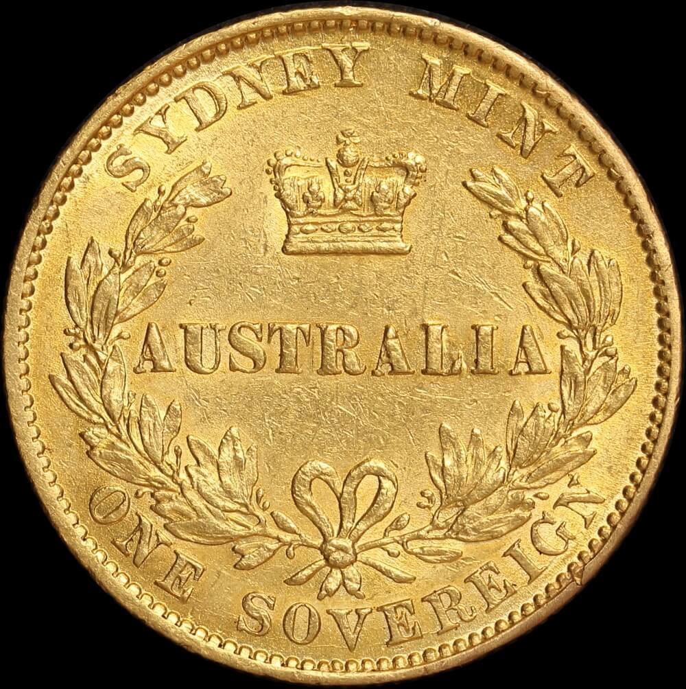 1870 Sydney Mint Type II Sovereign good EF