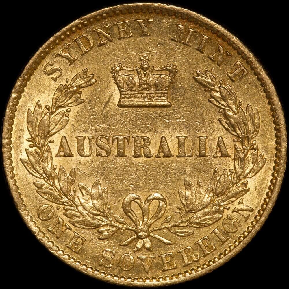 1870 Sydney Mint Type II Sovereign good VF