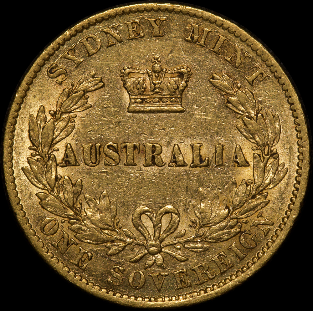 1870 Sydney Mint Type II Sovereign Very Fine