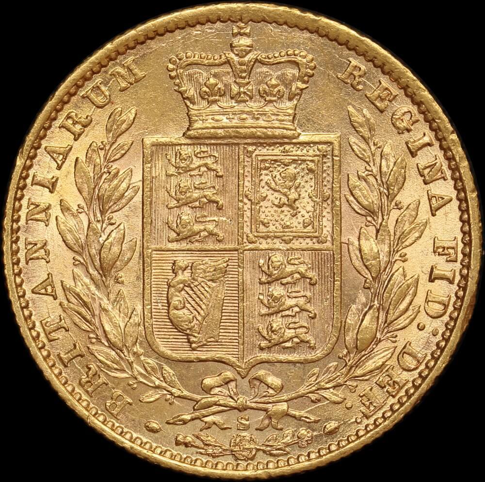 1871 Sydney Shield Sovereign Extremely Fine