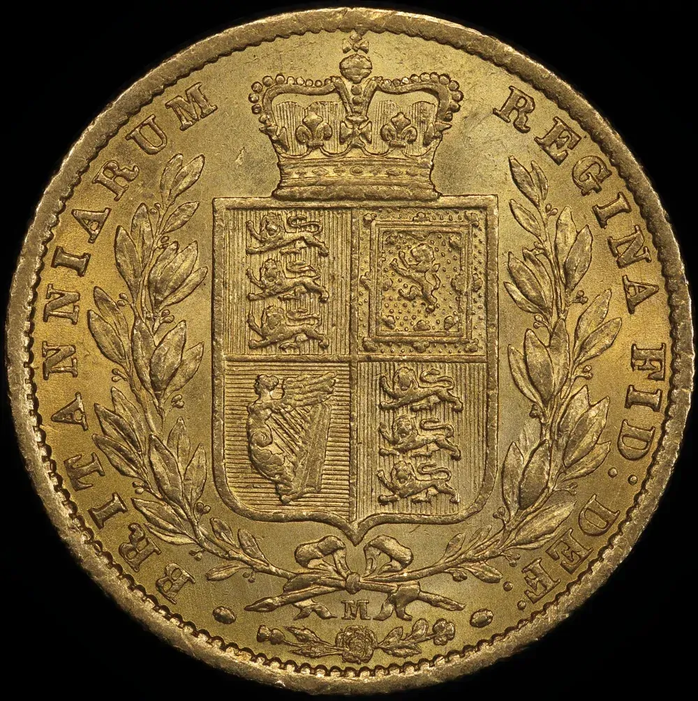 1872 Melbourne Shield Sovereign good EF