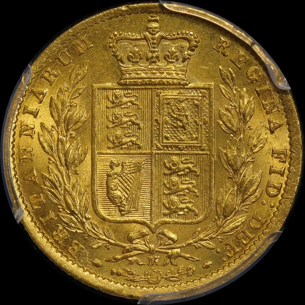 1872/1 Melbourne Shield Sovereign Unc (PCGS MS61)
