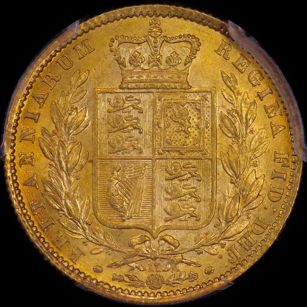 1872/1 Melbourne Shield Sovereign Unc (PCGS MS62)