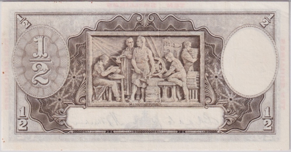 1934 Ten Shilling Riddle/Sheehan R10 PCGS VF30