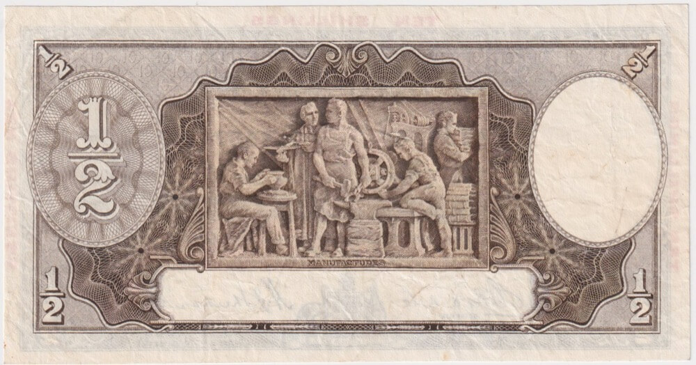 1934 Ten Shilling Riddle/Sheehan R10 Very Fine