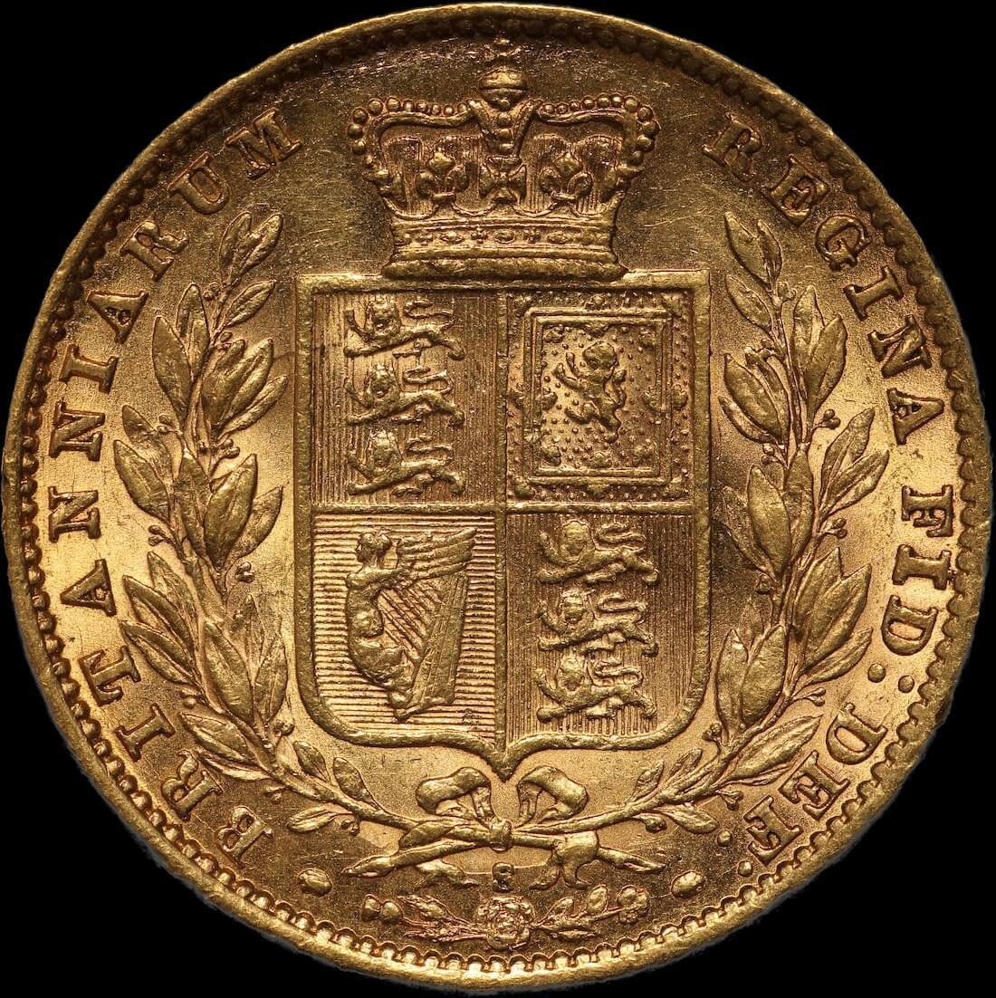 1879 Sydney Shield Sovereign good VF