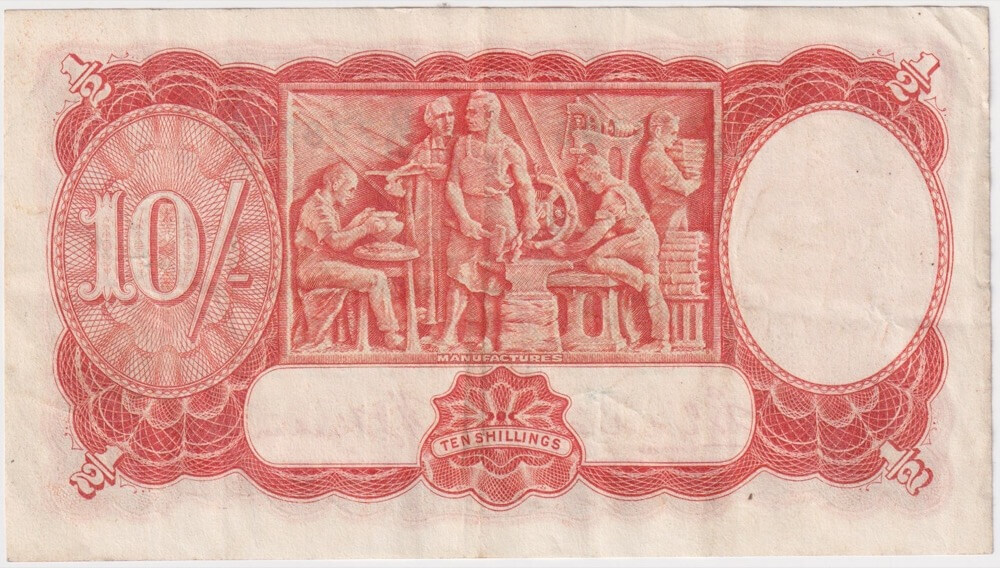 1936 Ten Shilling Riddle/Sheehan R11 Very Fine