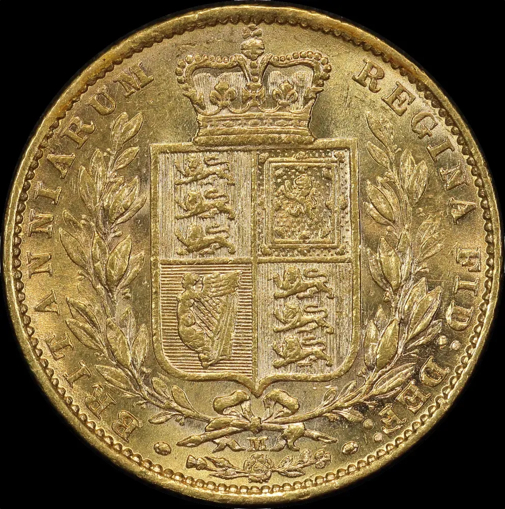 1882 Melbourne Shield Sovereign Extremely Fine