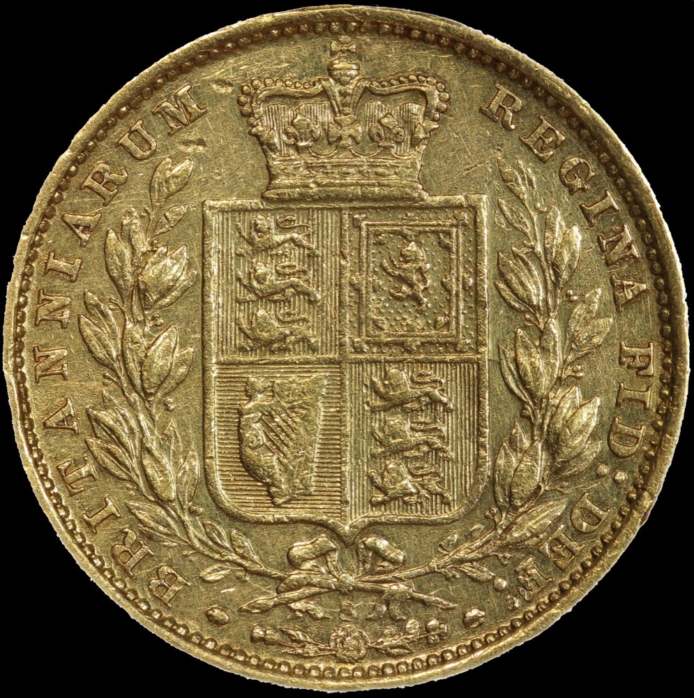 1883 Sydney Shield Sovereign Very Fine
