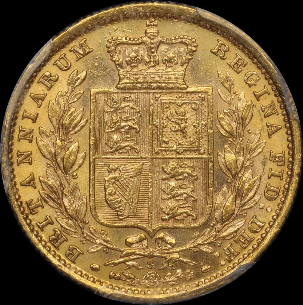 1884 Sydney Shield Sovereign PCGS AU58