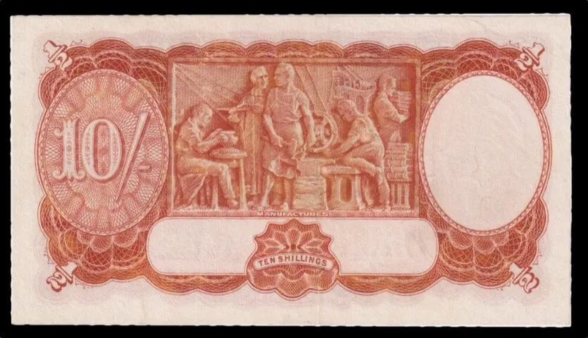 1939 Ten Shilling Sheehan/McFarlane R12 good VF