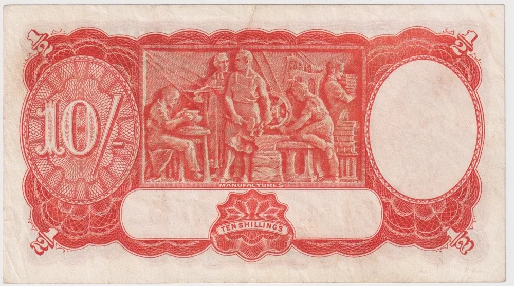 1939 Ten Shilling Sheehan/McFarlane R12 Very Fine
