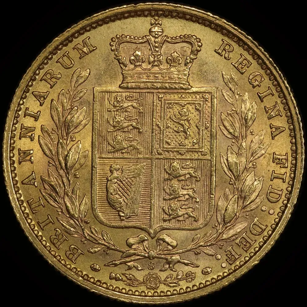 1885 Sydney Shield Sovereign good VF