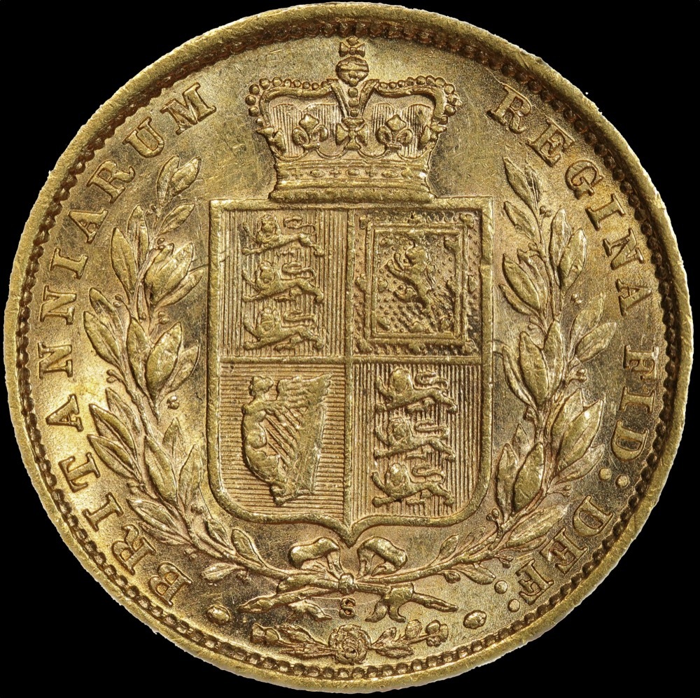 1886 Sydney Shield Sovereign Extremely Fine