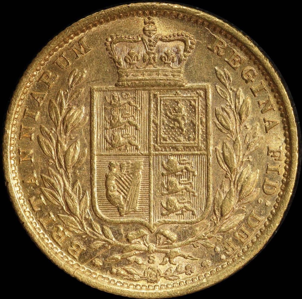 1886 Sydney Shield Sovereign good VF