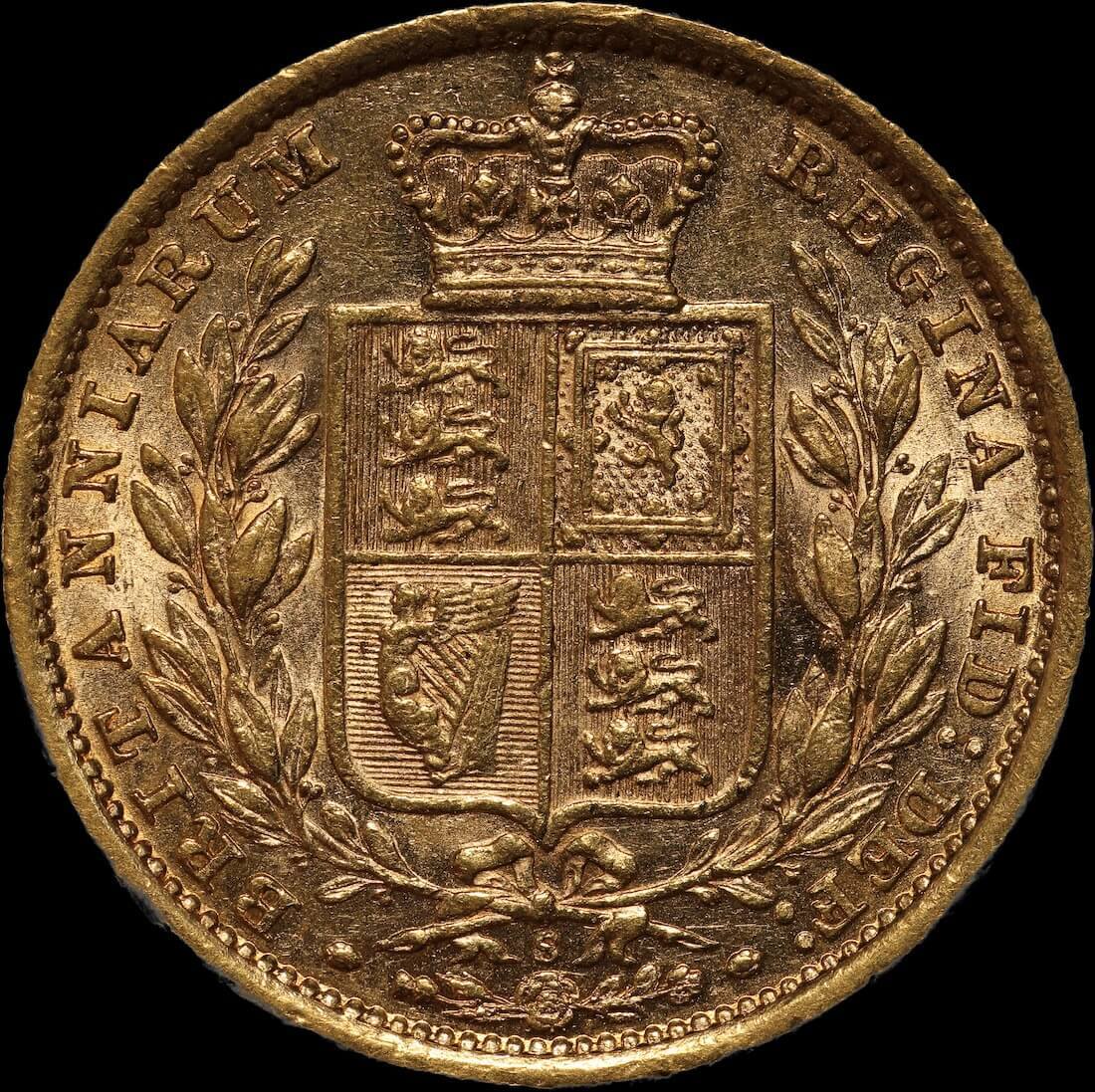 1887 Sydney Shield Sovereign Extremely Fine