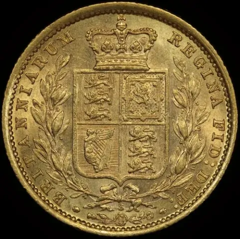 1887 Sydney Shield Sovereign good EF