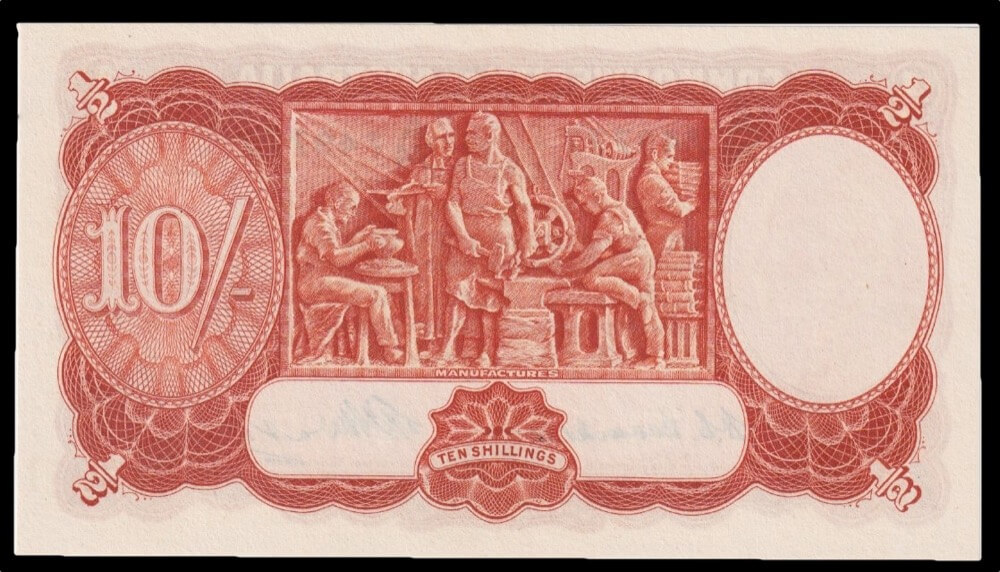 1949 Ten Shilling Coombs/Watt R14 good EF