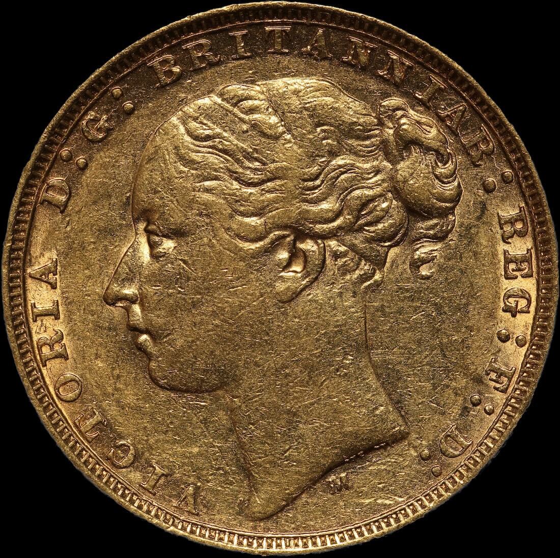 1878 Melbourne Young Head Sovereign Extremely Fine