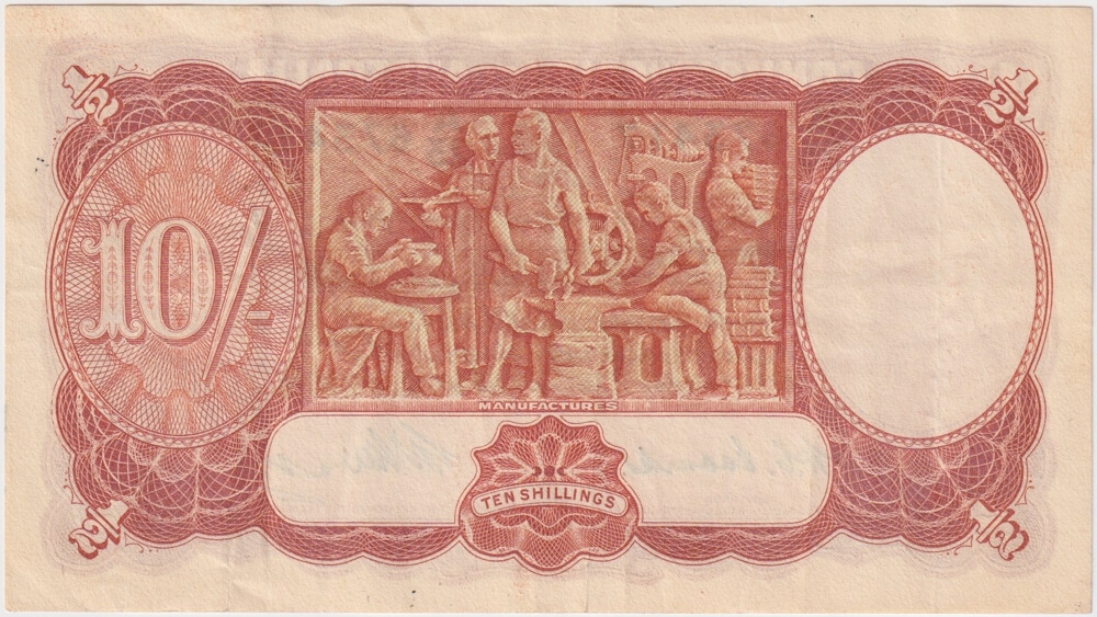 1949 Ten Shilling Coombs/Watt R14 good VF