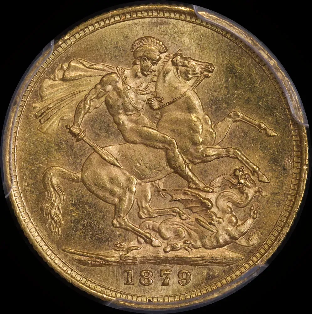 1879 Sydney Young Head Sovereign PCGS MS63