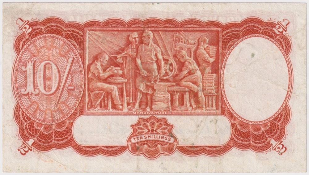 1949 Ten Shilling Coombs/Watt R14 Very Fine