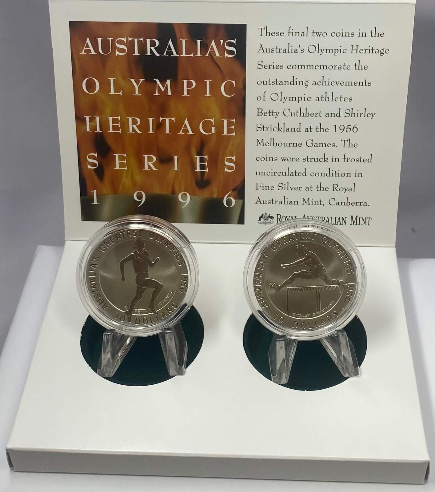 1995 Ten Dollar Specimen Pair Australia's Greatest Olympics